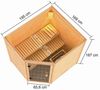 Karibu Elea Ecksauna + 9kW Saunaofen mit integrierter Steuerung Bild 4