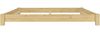 Flaches Futon-Doppelbett Bodenbett Niedrigbett 160x200 Kiefer massiv V-60.51-16Rollrost inkl. Bild 4