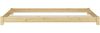 Flaches Futon-Doppelbett Bodenbett Niedrigbett 160x200 Kiefer massiv V-60.51-16Rollrost inkl. Bild 5