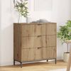Sideboard, Kommode Artisan-Eiche 79,5 x 33 x 82 cm Holzwerkstoff j1104p Bild 2