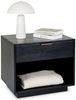 IDIMEX Nachttisch BORA, Beistelltisch Holz 60x46 cm mit Schublade aus Mango Massivholz Schwarz Bild 3
