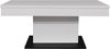 Couchtisch >Lift< höhenverstellbar bis 77cm, weiss / schwarz - 110x58/77x60cm (BxHxT) Bild 2