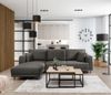 ELTAP 'Dalia' Ecksofa, Mausgrau, 95 x 190 x 289 cm, Links Bild 3