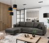 ELTAP 'Dalia' Ecksofa, Mausgrau, 95 x 190 x 289 cm, Links Bild 4