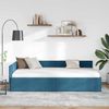 vidaXL Eckbettgestell mit Kopfteil Blau 100 cm x 200 cm Samt 42016090 Bild 3