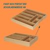 Relaxdays Ausziehbarer Besteckkasten aus Bambus Bild 3