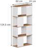 Raumteiler Eneos Weiß/Goldkraft Eiche 60 x 124.5 cm Vicco Bild 2