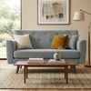 Sofa ARNE Cord 2-Sitzer - 120 x 74 x 81 cm, Cord, Grau | Couch Loungesofa für Wohnzimmer Schlafzimmer Leseecke Bild 3