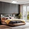 B.K.Licht Deckenleuchte ultra-flach LED Decken-Panel 29x29cm mit Backlicht schwarz, LED fest integriert, 4000K - Neutralweiß, 4000K Deckenlampe 230V 18W 2400lm Büro Küche Wohnzimmer Bad Bild 4