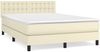 vidaXL Boxspringbett mit Matratze Creme 140x200 cm Kunstleder 3141127 Bild 2