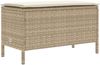 vidaXL Garten-Fußhocker Beige und Creme 80 x 38 x 42 cm PE-Rattan 42025401 Bild 2