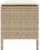 vidaXL Garten-Fußhocker Beige und Creme 80 x 38 x 42 cm PE-Rattan 42025401 Bild 5
