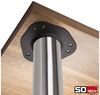 SO-TECH® Tischbein Ø 76 / 80 mm, belastbar bis 75 kg pro Stück, H: 82cm, echt Edelstahl, höhenverstellbar bis 32mm, 4x Bild 2