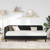 vidaXL Eckbettgestell Schwarz 90 x 190 cm Samt 3394149 Bild 4