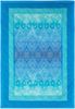 Bassetti Granfoulard Plaid Decke Wohndecke Kerala B1 blau 135x190 Bild 4