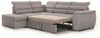 Ecksofa Schlafsofa Sofa PASCARA in Stoff Esito Braun Ottomane Links Bild 2