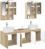 vidaXL Badezimmerschrank-Set 5 pcs Sonoma-Eiche Holzwerkstoff 3406441 Bild 3