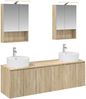 vidaXL Badezimmerschrank-Set 5 pcs Sonoma-Eiche Holzwerkstoff 3406441 Bild 2