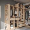 Kleiderschrank Elmo Sonoma 50 x 200 cm 2er Set Vicco Bild 5