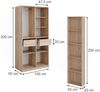 Kleiderschrank Elmo Sonoma 50 x 200 cm 2er Set Vicco Bild 2