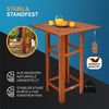 CASARIA® Bartisch mit Barhocker Set Outdoor Akazie 110x75x75cm Bild 3