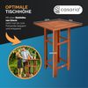CASARIA® Bartisch mit Barhocker Set Outdoor Akazie 110x75x75cm Bild 5