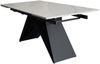 Esstisch Keramik weiß 180(220) x 90 ausziehbar Butterfly-Gestell schwarz MIA 139856130 Bild 4