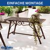 DanDiBo Gartenbank Wetterfest Metall 83 cm Sitzbank mit Ornamenten "Cucciu S" Robuste Eisenbank im Antik-Design Ideal für Garten, Terrasse & Balkon Bild 5