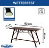 DanDiBo Gartenbank Wetterfest Metall 83 cm Sitzbank mit Ornamenten "Cucciu S" Robuste Eisenbank im Antik-Design Ideal für Garten, Terrasse & Balkon Bild 2