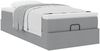 vidaXL Ottoman-Bett mit Matratze Hellgrau 80x200 cm Stoff 3311064 Bild 5