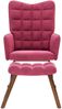 vidaXL Schaukelstuhl mit Hocker Weinroter Samt 4016848 Bild 4