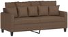 vidaXL 2-tlg. Sofagarnitur mit Kissen Braun Stoff 3201651 Bild 4