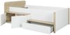 Calicosy Kompaktbett niedrig 90x200 cm - MATIS - Weiß/Holz Bild 4