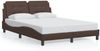 vidaXL Bettgestell mit LED ohne Matratze "Zadar" Braun 120x200 cm 3214098 Bild 5