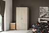 AX LIVING Storicos 2T3S Kleiderschrank Sonoma Eiche, schubladen 89,7cm Bild 2
