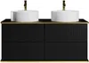 Vente-unique - KELIZA Bathroom furniture set Holz, Platte Schwarz - B 47 cm x H 54 cm x L 120 cm Bild 3