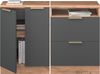 Küchenschrank für Dachschrägen R-Line Anthrazit-Gold 120 cm 2er Set Schrankkorpuss 60 cm Tiefe Vicco Bild 5