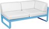 Bellevie Lounge Eck-Modul Maya-Blau 81 Grauweiß 2-Sitzer rechts Bild 2