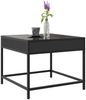 Couchtisch, Sofatisch mit Infinity-LED Schwarz 50x50x41 cm Bild 5