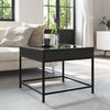 Couchtisch, Sofatisch mit Infinity-LED Schwarz 50x50x41 cm Bild 4