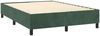 vidaXL Boxspringbett, Samt dunkelgrün, 140x190 cm Bild 4
