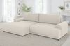 Ecksofa Lounge Schlaffunktion Bettkasten moderne L-Couch Ecke Links Beige Bild 2