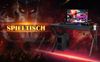 COSTWAY Gaming Tisch 115 cm, K-f?rmiger Gamingtisch mit Kopfh?rerhaken & Tassenhalter & Kabelmanagement, ergonomischer Computertisch mit verstellbaren Fü?en, Schreibtisch PC Tisch für E-Sport, Stahl Bild 3