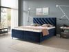 Boxspringbett 'Enzo' Blau 160x200 cm Bild 2