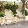 vidaXL Adirondack-Schaukelstühle 2 Stk. Massivholz Tanne 3207119 Bild 3