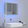 vidaXL LED-Bad-Spiegelschrank Betongrau 60x12x45 cm Acryl 804960 Bild 3