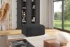Ecksofa Designersofa MEGAN XS inkl. Hocker Stoff Poso Dunkelgrau Ottomane Links Bild 2