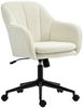 Schreibtischstuhl 60 x 63 x 84-94 cm, Polyester in Samtoptik, höhenverstellbar & drehbar, 1 Stück Bild 4
