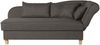 Recamiere mit Armteil rechts klappbar Katia Bezug Flachgewebe Buche natur / braun 22653 Bild 2