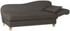 Recamiere mit Armteil rechts klappbar Katia Bezug Flachgewebe Buche natur / braun 22653 Bild 3